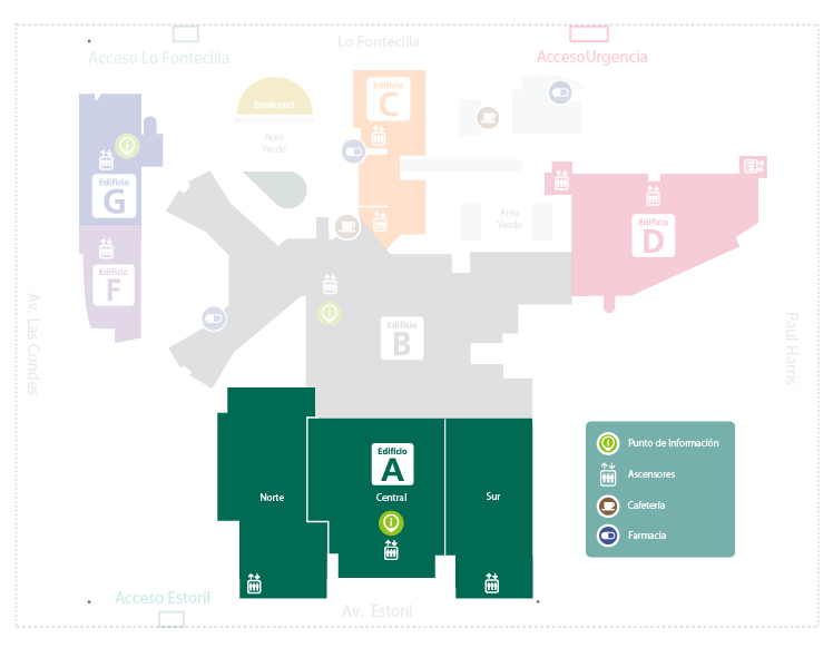 Mapa edificio A Verde