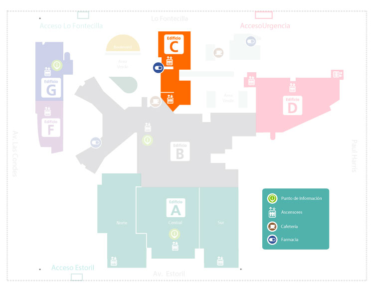 Mapa edificio C Naranjo