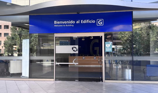 Fachada Edificio G Azul