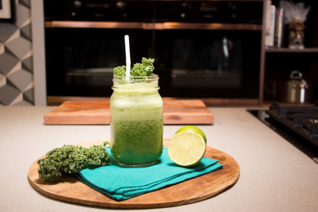 Batido verde con kale