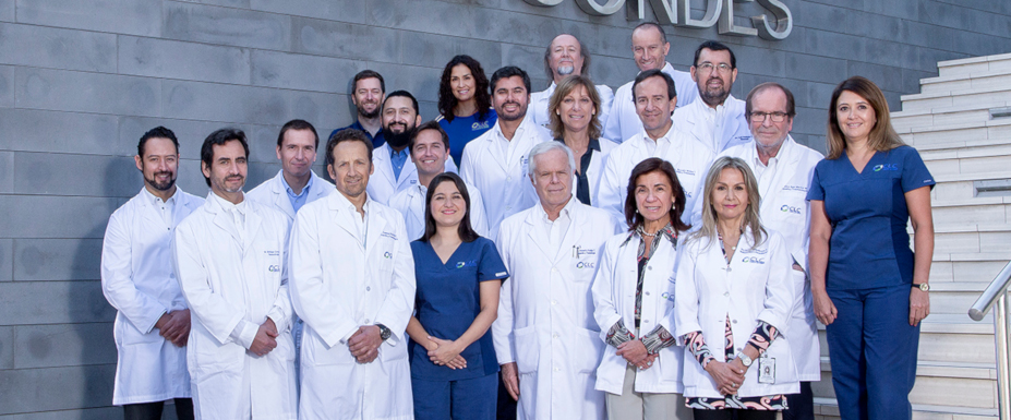 Equipo medico Centro de Columna de Clinica las Condes